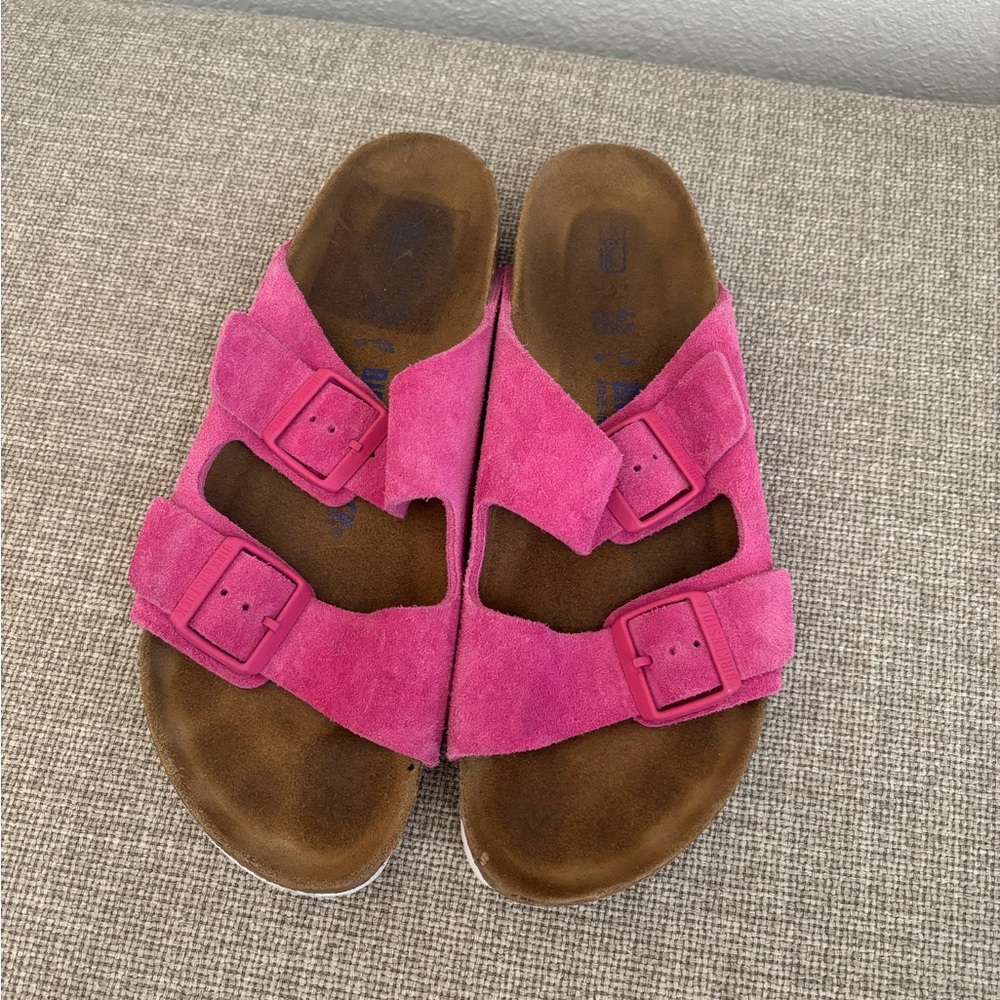 Pink Birkenstock Arizona Sandals